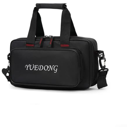 Qualoramall Borsa per pedaliera per chitarra, in tessuto Oxford, multieffetti, portatile, leggera, con imbottitura interna di protezione, 86 x 45 x 18 x 18 cm