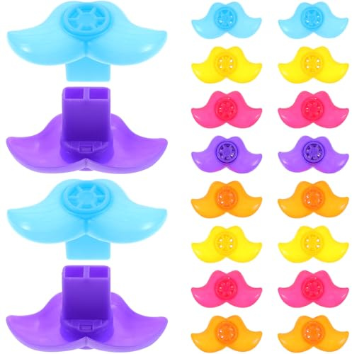 BESTonZON 20 piezas Silbatos de Juguete para Fiesta Colores Surtidos Divertidos Sopladores de Ruido para Celebraciones