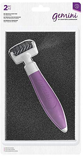 Crafter's Companion CC-DIETOOL Gemini Easy Grip Crafting Die Brush Tool & Foam Pad, Paper, Multi, One Size