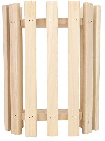 Fdit 35,5 cm Sauna Holz Lampenschirm Explosionsgeschützte Licht Lampenschirm Lampenabdeckung für Sauna Zubehör MEHRWEG VERPAKUNG