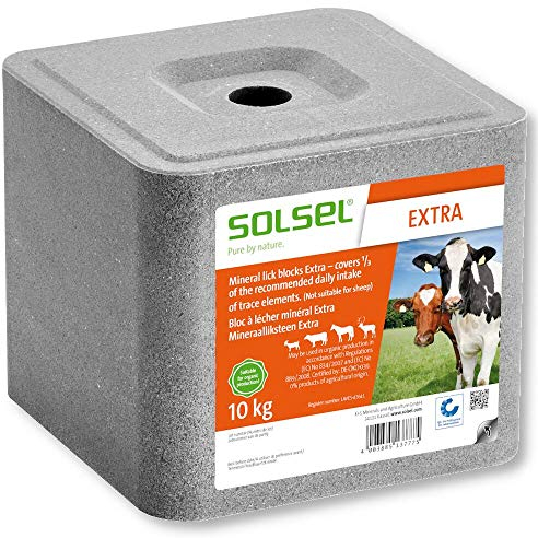 Mineralleckstein Extra 1/3 10 kg Mineralfutter Leckstein Salzleckstein