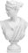 Norrclp Estatua griega de Anna de 31,8 cm, escultura clásica de mitología griega de busto romano para decoración del hogar