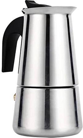 Joyzan Cafetiere Italienne, Cafetière Moka Acier Inoxydable Classique Italienne Induction Expresso en Grande Contenance Portable Machine à Cuisinière Manuel de Camping Pot Express Détachable