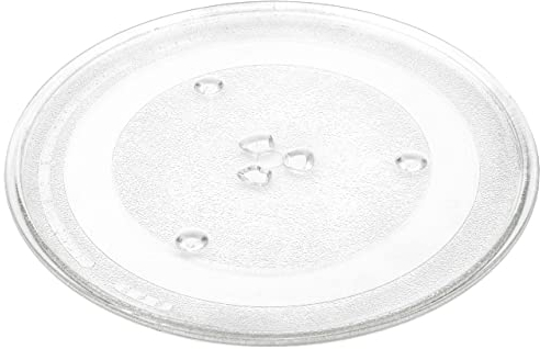 vhbw Mikrowellen-Teller kompatibel mit Samsung M120, M125, M1618, M1638, M1711 Mikrowelle - Drehteller mit Y-Aufnahme, 285 mm, Glas, Transparent