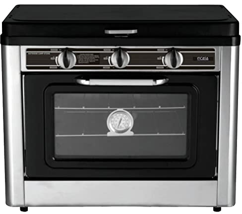 Combiné four / réchaud 2 feux de camping - INCASA - 016463