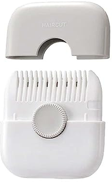 2-in-1 Hair Trimming and Thinning Comb - Dual-Sided Razor with Sharp Edges for Cutting and Styling (Grey)