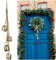 Campane di Natale in Metallo Oro - 4 Pezzi Ornamenti Con Corda di Iuta per Ghirlanda e Albero - Decorazioni e Artigianato Natalizio