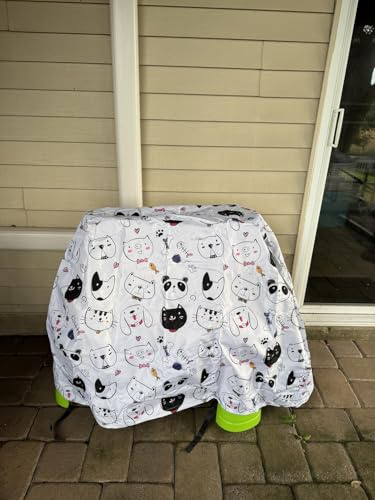 YUYAKACover Kids Water Table Cover Fit Step2 Rain Showers Splash Pond Water Table, Waterproof Dust Proof Outdoor Toys -Cover only (Pets)