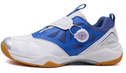 Viaoragiosa Badminton Schuhe für Männer Frauen,Leichte,Mit Drehschnürung,Tischtennis-Badminton-Schuhe,Herren-Tennisschuhe,Squash-Schuhe,sicheren Halt,mehr Komfort,Hallenschuh für jeden Bodenbelag