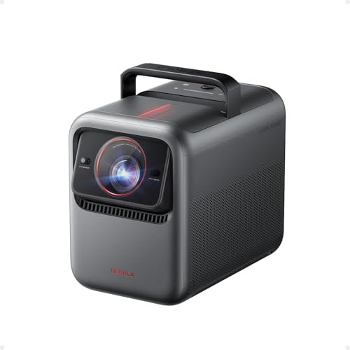 NEBULA X1 Triple Laser 4K Beamer, 3500 ANSI Lumen, 56000:1 Kontrast, 40W Stereo Sound, 0,9-1,5 optischer Zoom, AutoKalibrierung, Dolby Vision, 300 Zoll, Micro-Gimbal, GTV, Mit Griff, Outdoor