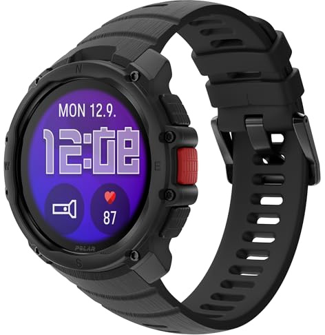 Polar Street X – GPS Löpningssportklocka – Robust Vattentät – 170+ Sportprofiler – 10 Dages Batteritid – AMOLED-skärm – Handledsbaserad Pulsmätare – Inbyggd ficklampa
