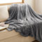 Bedsure Fleece Throw Blanket for Sofa - Soft Cosy Fluffy Blankets for Bed, Warm Single Throws for Audlts, Silver Grey, 130x150 cm