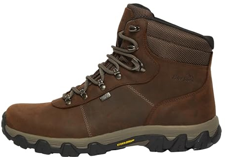 Peter Storm Men’s Caldbeck Walking Boot with High Traction Rubber Sole & Ankle Support, Durable Leather Upper (Brown, UK Footwear Size System, Adult, Men, Numeric, Medium, 10)