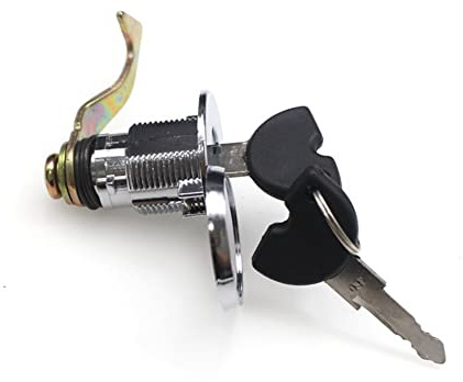 Cerradura De Maletero De Moto con 2 Llave,Asudaro Bloqueo De Almacenamiento De Cola De Motocicleta Candado Redondo para Maletero Cerradura De Cola para Motocicletas Scooters VehíCulos EléCtricos