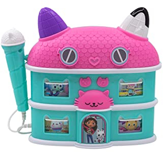 Gabbys Dollhouse Karaoke Microphone with Boombox and Music, Toddler Toys