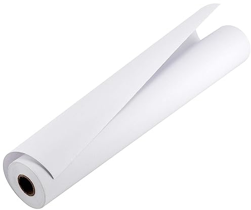HEIHAK 44cm x 30m White Drawing Paper Roll, Painting Sketching Paper Roll, Easel Arts Paper Roll for Craft