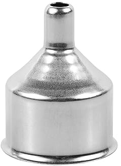 CABAX Stainless Steel Mini Funnels Multi-Purpose Small Funnels for Drinking Liquor Flask, Essential Oil Bottle, Spice Powder Homemade Make-Up Fillers Silver, Pack of 1