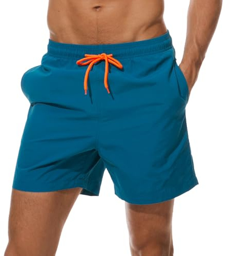 Arcweg Homme Short de Bain Bermuda Séchage Rapide Garçons Court de Plage Sport Natation Casual 12 Ans et Plus avec Cordon Réglable Élastique Tailles 38-46