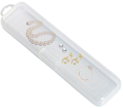 Clear Make up Valigetta da viaggio – Scatola portatile per piatti – Supporto – area di viaggio | Tabella da viaggio – organizzatore trasparente per posate, gioielli, cannucce, cucchiaio