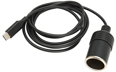 Jectse Adattatore da Tipo C A Accendisigari, Cavo da USB C A Accendisigari da 4,9 Piedi con Uscita Stabile PD da 15 V 3 A 45 W per Dispositivi per Veicoli A 12 V