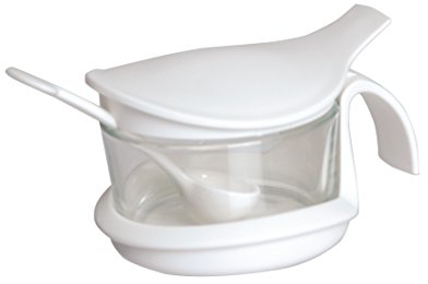 Excelsa Formaggera Sucrier en Plastique, Blanc