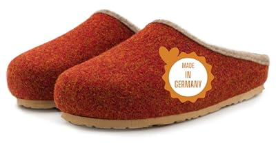 Pantoffelmann filttofflor 70% ullfilt | Storlekar 37–47 | Andningsbara tofflor med halkfri sula | Varma handgjorda tofflor | För damer & herrar