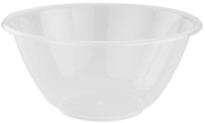 Whitefurze Durable 25cm Large Plastic Mixing Bowl Item [Pack of 10]