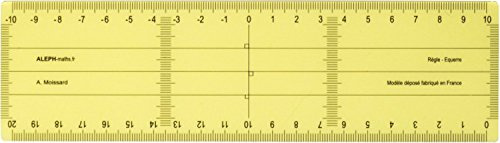 ALEPH Régle Equerre Plastique Grand Modèle - 20 cm