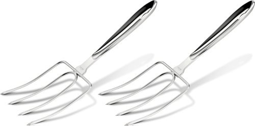 All-Clad Specialty Stainless Steel Kitchen Gadgets 2 Piece Set, Turkey Forks Kitchen Tools, Kitchen Hacks Silver