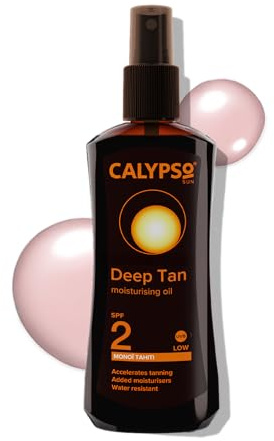 Calypso Monoi Tahiti Deep Tan Moisturising Oil SPF2-200 ml