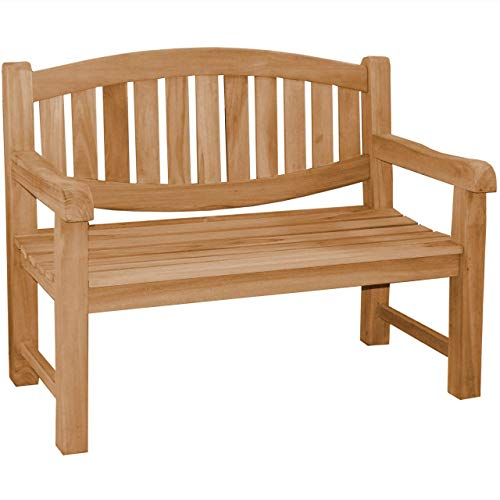 XXL Parkbank Bergamo Teak Massivholz extra stark