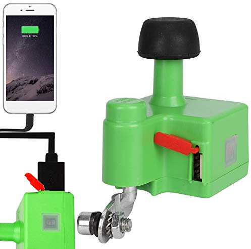 Tbest Harger, Dinamo para Bicicleta, Amplia Aplicabilidad Carga de Teléfono Móvil Compacto Bicicleta de Montaa de Moda Generador de Bicicleta Eléctrica Equipo de Conducción Nocturna