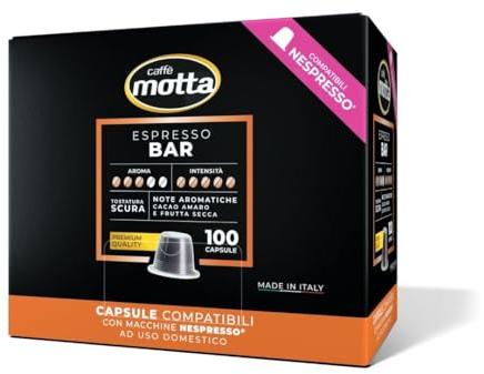 Caffè Motta Espresso Bar 100 capsule - Compatibili con le Macchine ad uso domestico Nespresso®