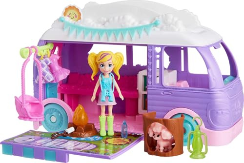 Polly Pocket Caravan Fun Spielset, 4Y+, JCC32