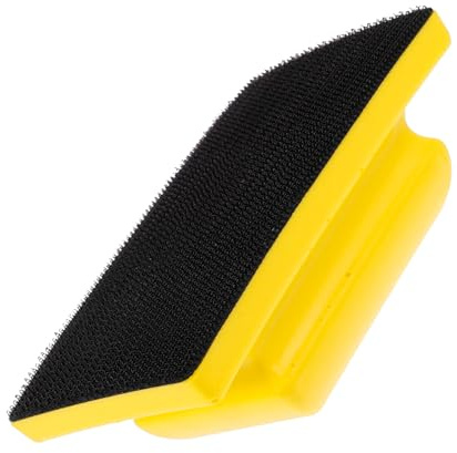 Ciieeo Blocco Abrasivo Manuale Supporto Per Vetrata Portatile Tampone Per Levigatrice Design Del Disco Autoadesivo e Impugnatura Quadrata Per Lucidatura Auto e Altri Progetti Fai Da Te
