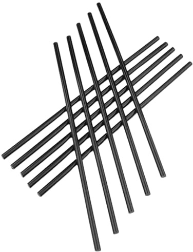 Stick di colla a caldo neri - Stick di colla hot melt nera con forte flessibilità - Bastoncini di adesiva resistenti per auto audio fai-da-te, arte, artigianato, casa, ufficio, progetti, lavori
