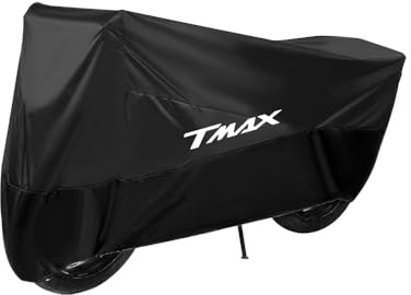 Telo coprimoto impermeabile per esterni, antipolvere, pioggia, vento, escrementi di uccelli, protezione UV, poliestere 190T per T-Max 500 TMAX 500 560 TMax 530 (265 x 105 x 125cm)