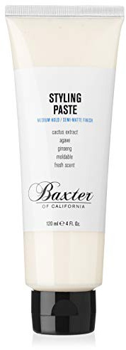 Baxter of California Styling Paste mit Kaktusextrakt für Volumen, Agave, Ginseng gegen Frizz, starker Halt ohne Verkleben, für alle Haartypen, 120 ml