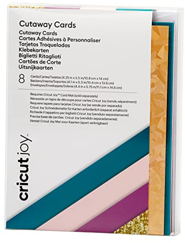 Cricut Cutaway Cards | Corsage | 10.8cm x 14cm (4.25 x 5.5) | 8-Pack | for use Joy, (2008858)