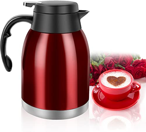 54oz Thermal Coffee Carafe, Stainless Steel Insulated Vacuum Coffee Carafes