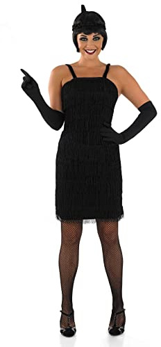 Fun Shack Vestiti Anni 20 Donna - Abito Charleston con Accessori per Carnevale, Halloween, Compleanni e Party Vintage, L