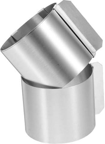 UPKOCH Adjustable Stainless Steel Cake Ring 2.36 Inch Round Mousse Cutter for Baking Pastries Desserts Non-Stick Dishwasher Safe Set of 2