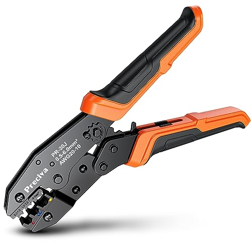 Crimpadora para Conectores Aislado,Preciva Alicates Electricista de Presión para Terminales Eléctricos - Grimpadora Cables Electricos 0,5-6 mm²