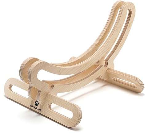 ROCKBROS Indoor Bike Stand Floor Bicycle Storage Rack Wooden Display Stand for 700C Road Bikes (23C-30C) Bike Stop and Wheel Holder
