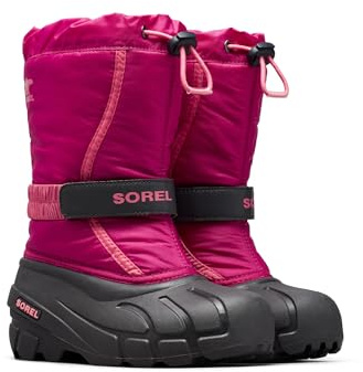 Sorel Flurry Boot, Stivali Invernali, Unisex - Bambini e ragazzi, Deep Blush/Tropic Pink 2024, 35 EU