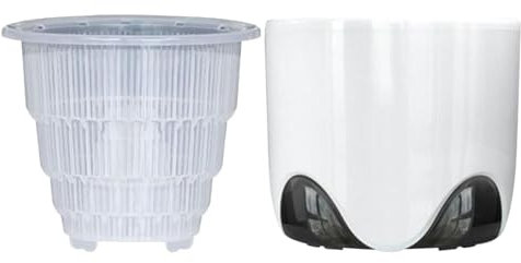 Dendrobium Vaso per orchidee, contenitore decorativo per orchidee, vaso decorativo per dendrobium, strumento migliorato per piantare colonne d'aria, per scrivania, libreria, balcone e davanzale della