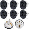 SKIKHN Adaptador de Viaje Universal, 6 PCS Adaptador Enchufe Universal, Adaptador de Viaje Universal para España, para Conectar Tus Dispositivos Electrónicos
