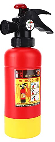 Tbest Kids Fire Extinguisher Toy Small Mouth Water Gun Air Pressure Beach Toys for Children, Environmental Plastic Material Kids Fireman Extinguishers for >3 Years Old