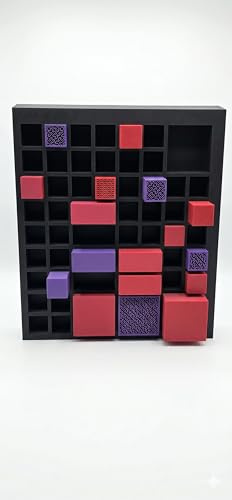 Panel Acústico Decorativo e Insonorizante Modular 3D - Difusor y Absorbente de Sonido Decorativo - Arte Geométrico de Pared para Setup Gaming, Estudio y Oficina (Módulo Individual) 30x29cm