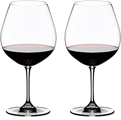 RIEDEL Vinum Pinot Noir (Burgunder Rot) Weinglas, 2er Set, Kristallglas,premium maschinell gefertigt